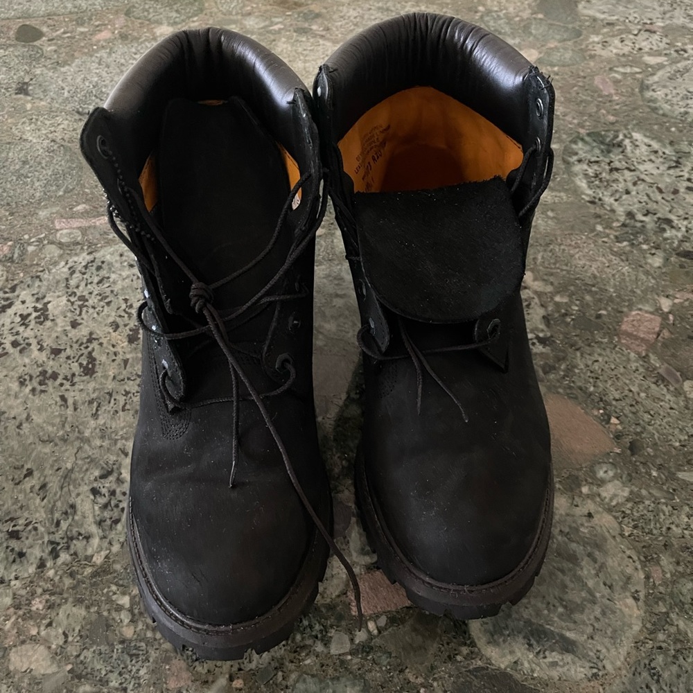Timberland Mens Black Waterproof Boots Size 11.5